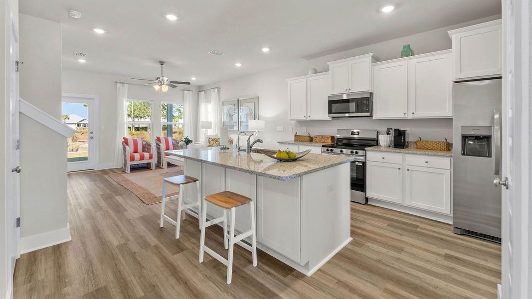 Representative furnished interior of a home built from the The Alabaster by D.R. Horton in WindMark Beach, Port Saint Joe (Image 10).