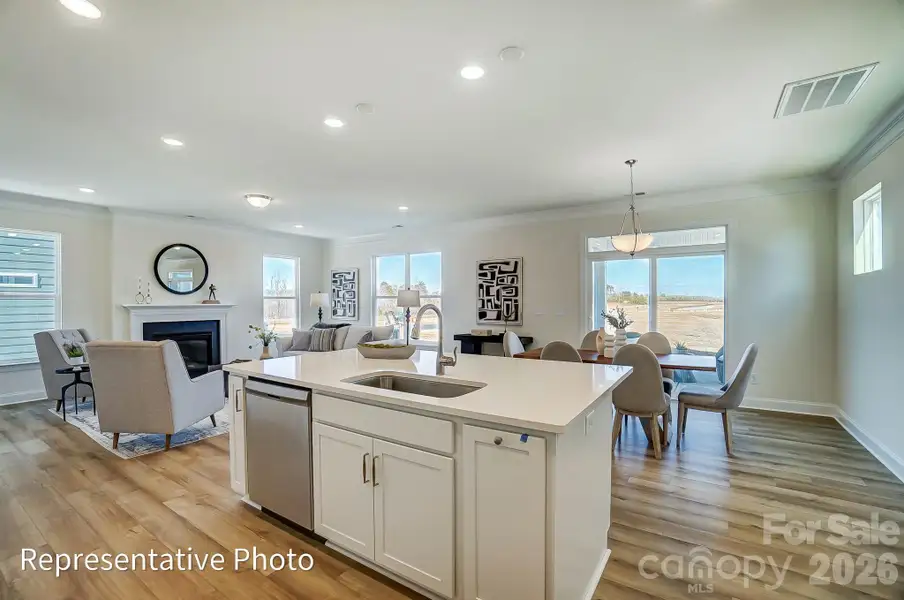 Furnished interior view inside a new home in Ashton Park, Monroe (Image 4).