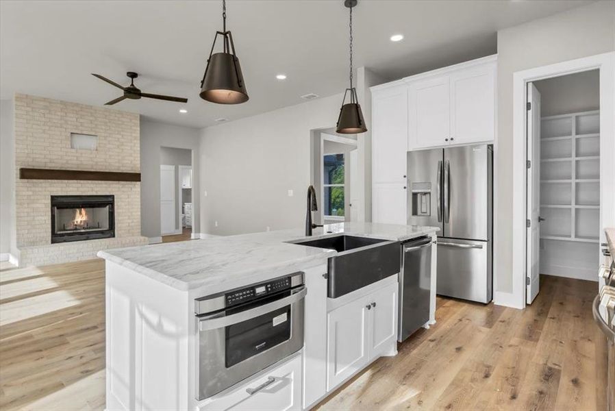 Furnished interior view inside a new home in , Lindale (Image 9). Furnished interior view inside a new home in , Lindale (Image 9).