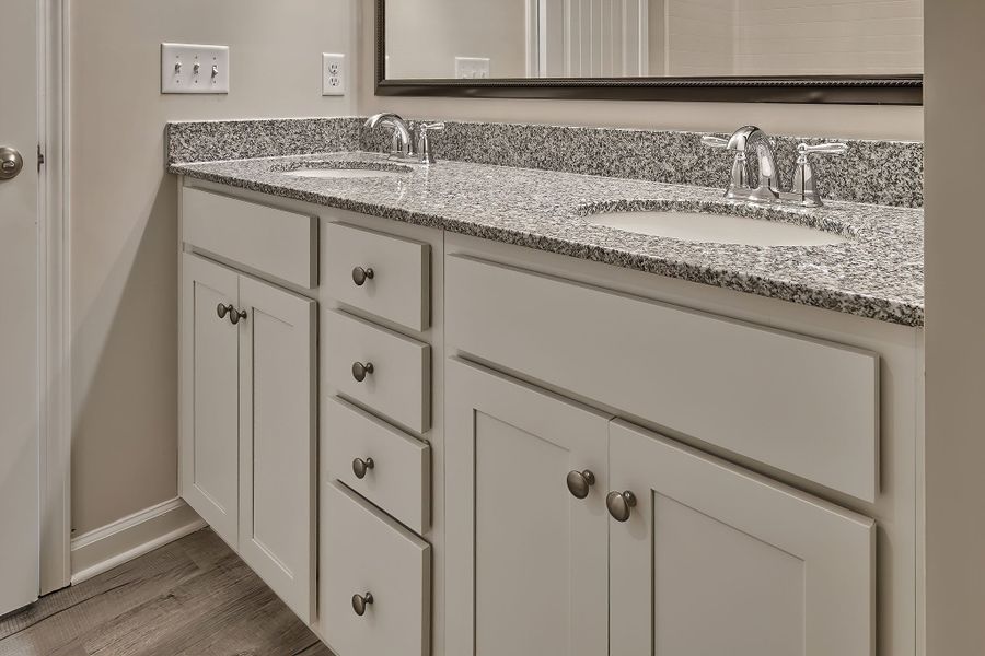 Representative furnished interior of a home built from the Sabel II by Great Southern Homes in Cottages at Roofs Pond, West Columbia (Image 17).