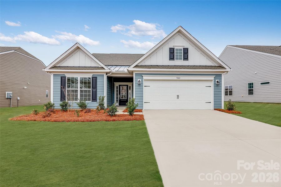 Front exterior of a new home in Roselyn, Lancaster, SC, highlighting curb appeal (Image 1). Front exterior of a new home in Roselyn, Lancaster, SC, highlighting curb appeal (Image 1).