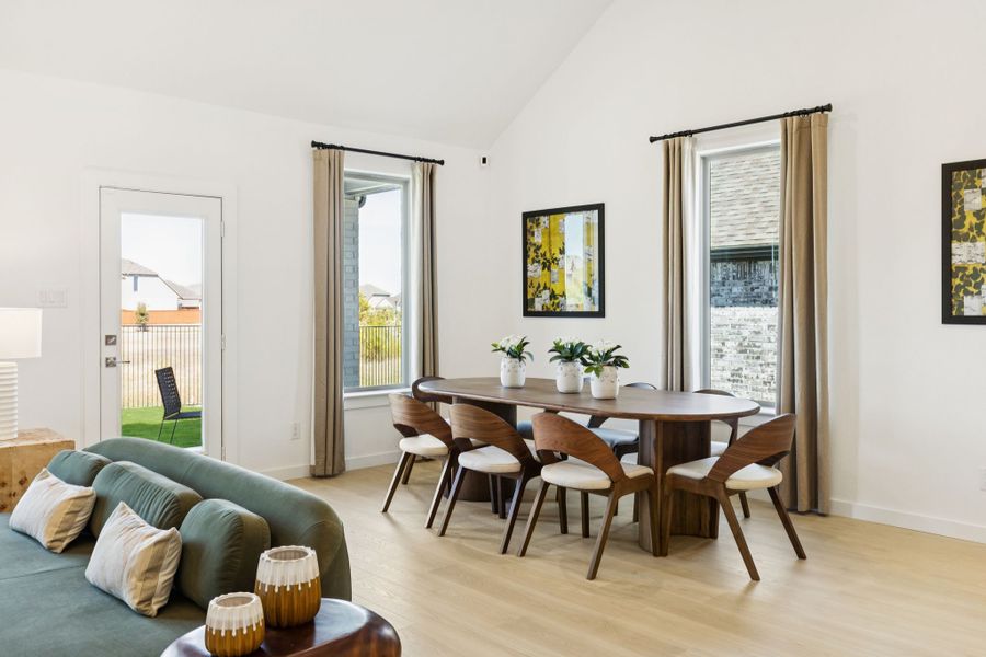 Dining Room in the Winters home plan by Trophy Signature Homes