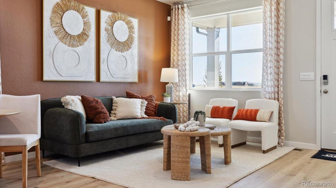 Furnished interior view inside a new home in Horizon Uptown, Aurora (Image 11).