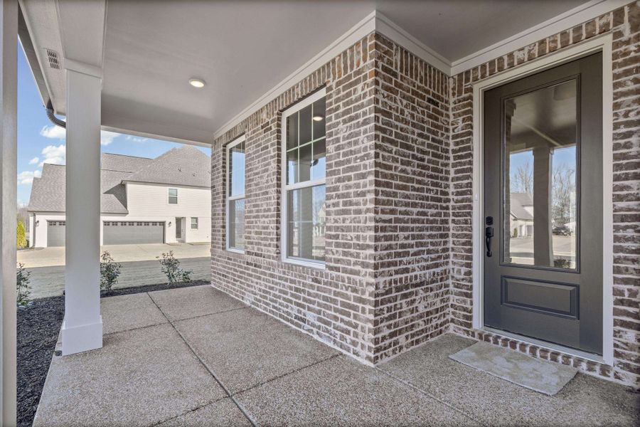 Exterior details and patio area of a home in White Oak, Arlington (Image 3).