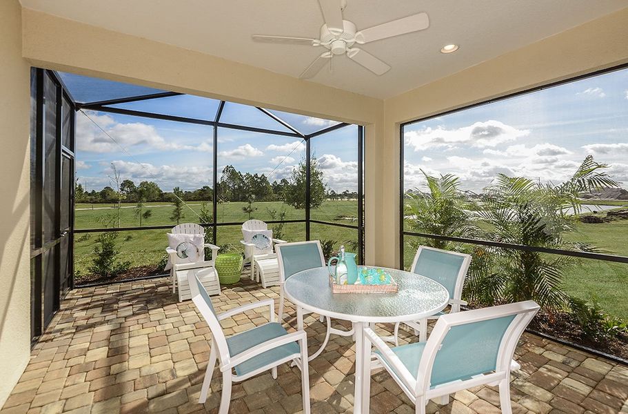 Representative exterior details of a home built from the Tidewinds by Neal Communities in Boca Royale Golf and Country Club at Wellen Park, Englewood (Image 3).