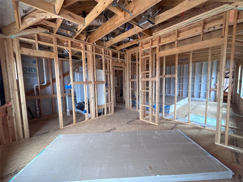 In-progress construction of a new home in The Colony 50s, Bastrop, TX (Image 34). In-progress construction of a new home in The Colony 50s, Bastrop, TX (Image 34).