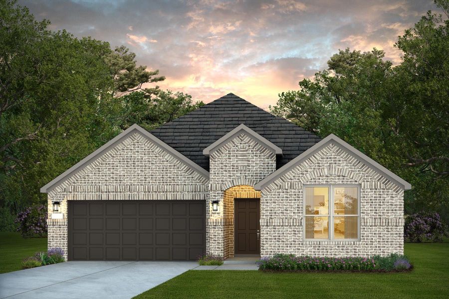 Representative exterior photo of a completed home built from the Arapaho by Pulte Homes in Corley Farms, Boerne, TX (Image 7).