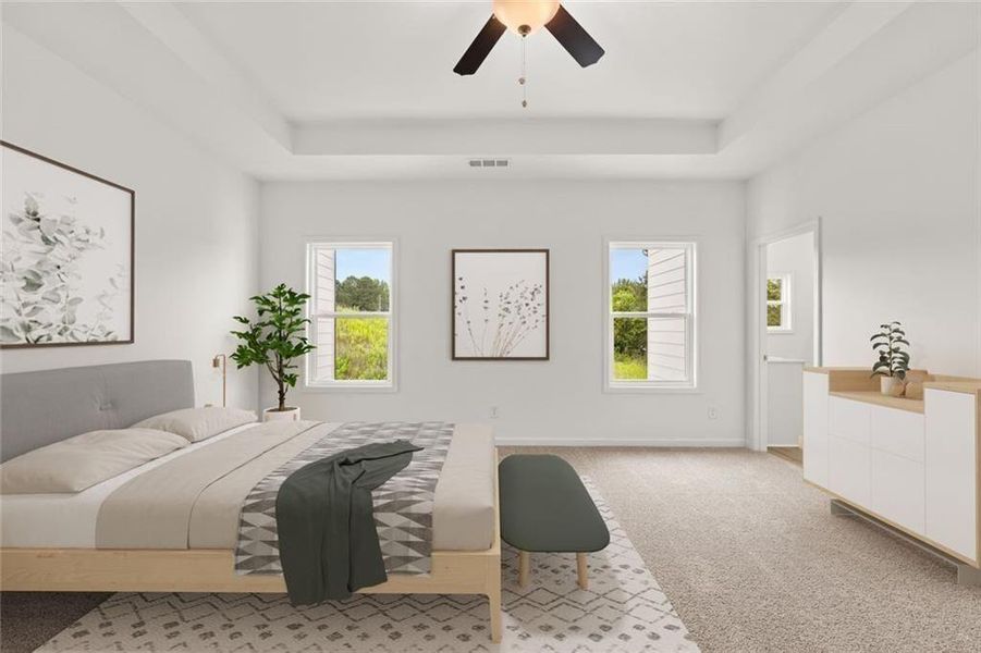 Furnished interior view inside a new home in , Loganville (Image 6).