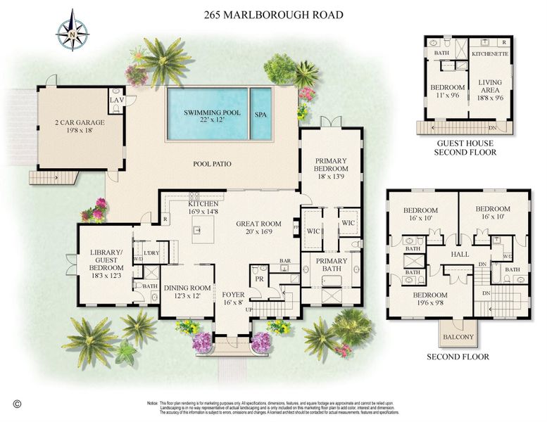 2D floor plan layout of this home in , West Palm Beach, FL (Image 5).