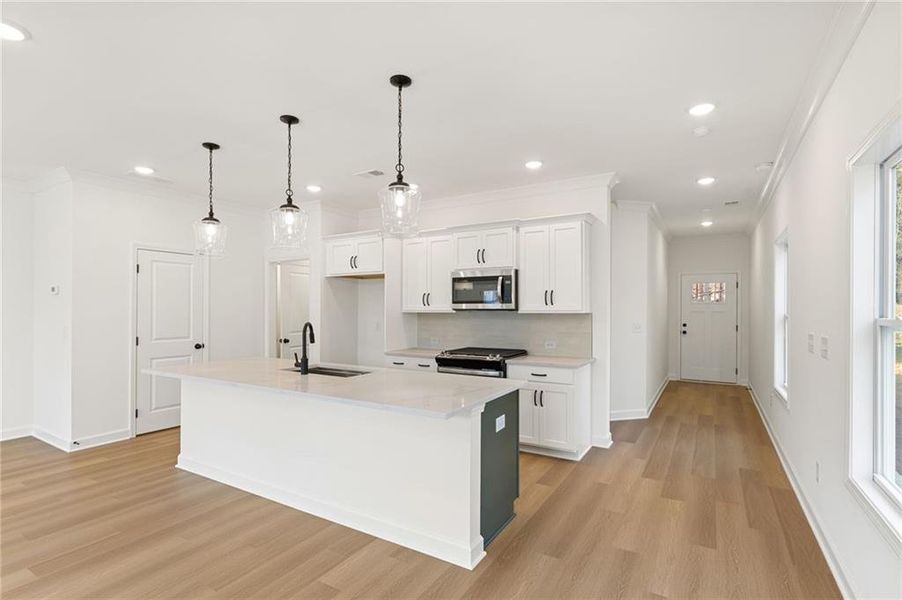 Furnished interior view inside a new home in River Walk Place, Lawrenceville (Image 6).