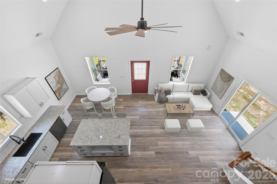 Furnished interior view inside a new home in , Cherryville (Image 15). Furnished interior view inside a new home in , Cherryville (Image 15).