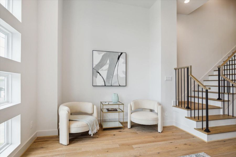 Furnished interior view inside a new home in Point East, Houston (Image 10).