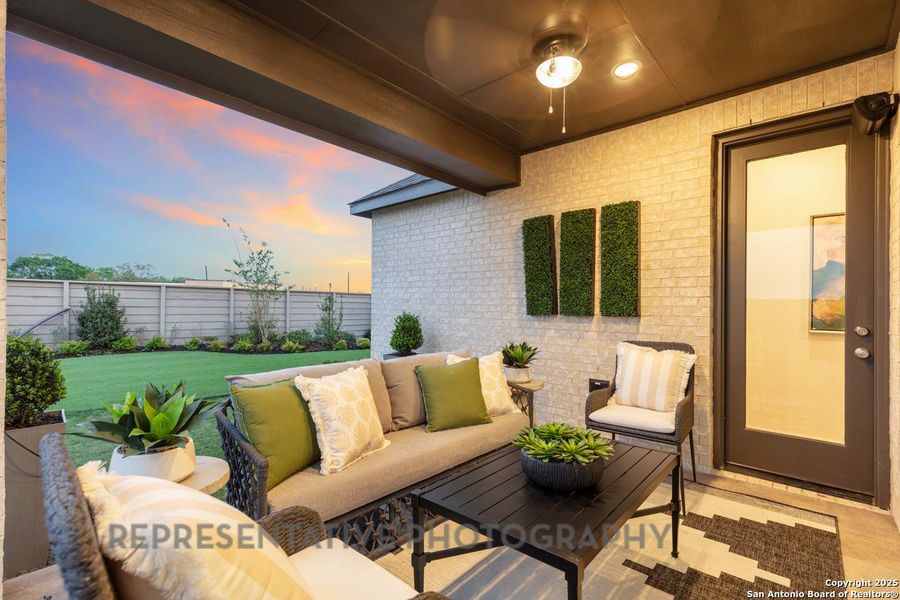Furnished interior view inside a new home in Davis Ranch: 45ft. lots, San Antonio (Image 37).