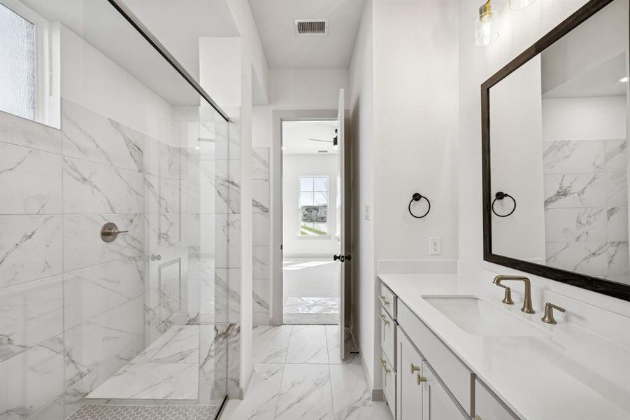 You'll enjoy a spa like experience every day in this classically styled owner's bath! You'll enjoy a spa like experience every day in this classically styled owner's bath!