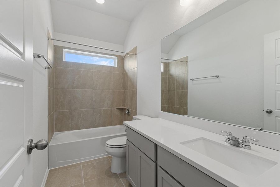 Furnished interior view inside a new home in Bridgeland Creekland Village, Cypress (Image 9).