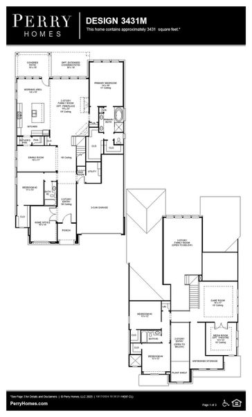 2D floor plan layout of this home in Artavia 55' - Valencia, Conroe, TX (Image 3). 2D floor plan layout of this home in Artavia 55' - Valencia, Conroe, TX (Image 3).