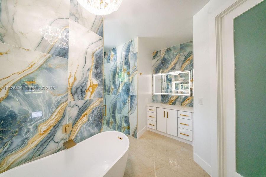 Furnished interior view inside a new home in , North Fort Myers (Image 30).