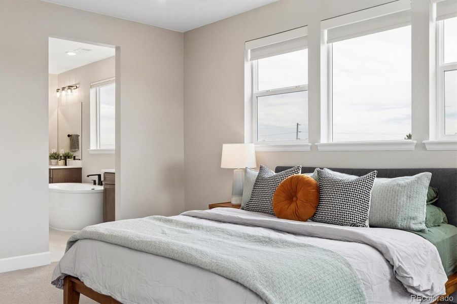 Furnished interior view inside a new home in , Littleton (Image 38).