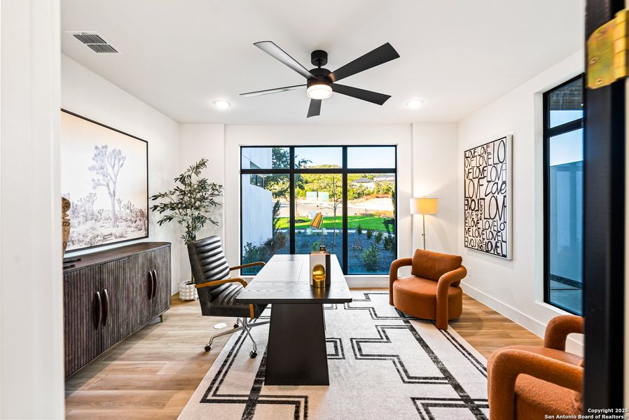 Furnished interior view inside a new home in , San Antonio (Image 9). Furnished interior view inside a new home in , San Antonio (Image 9).