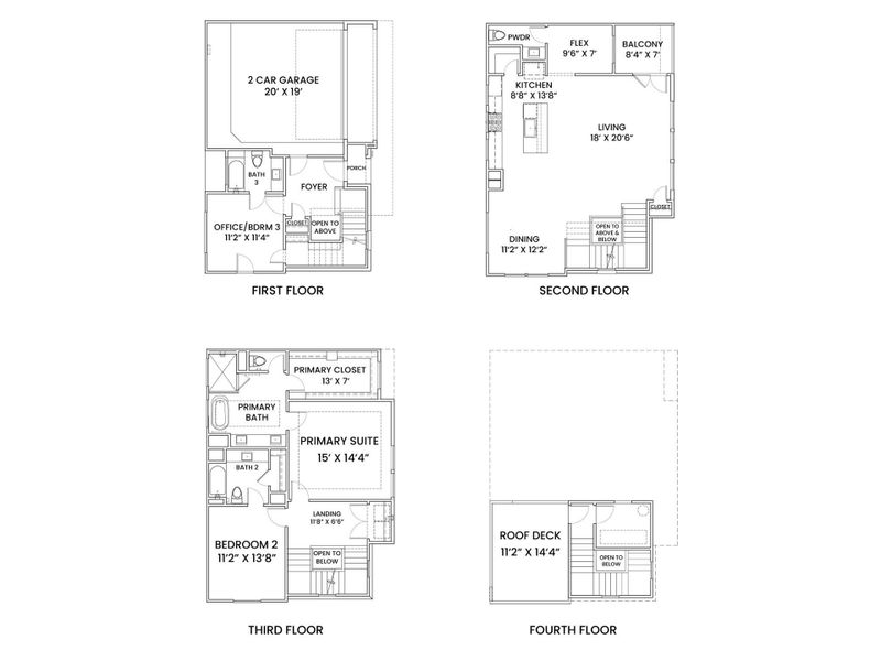2D floor plan layout of this home in , Houston, TX (Image 3). 2D floor plan layout of this home in , Houston, TX (Image 3).