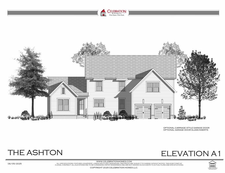 Representative rendering of the exterior for the Ashton by Celebration Homes (Image 8).