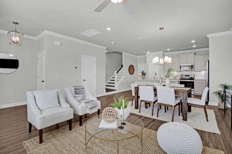 Furnished interior view inside a new home in Six Oaks, Summerville (Image 11).