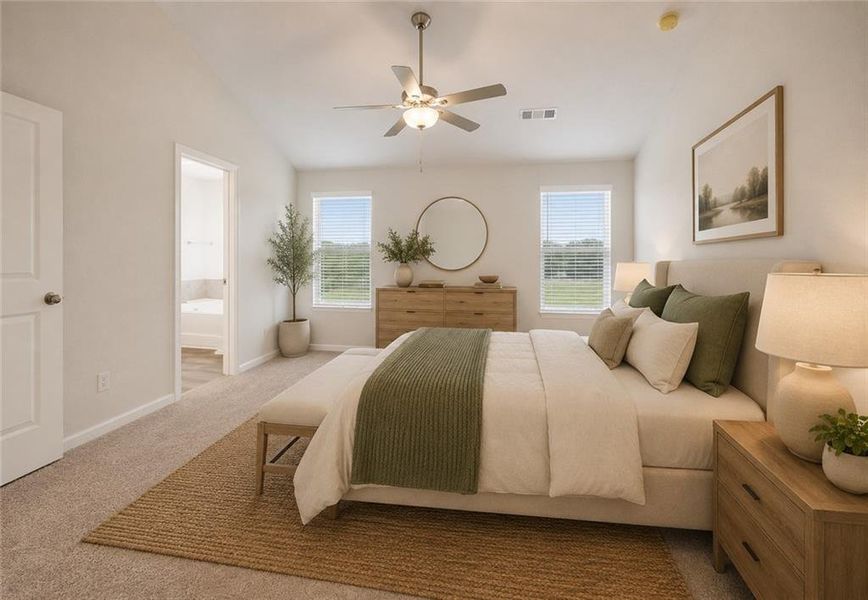 Furnished interior view inside a new home in Vickers Point - Single Family, Fairburn (Image 17).