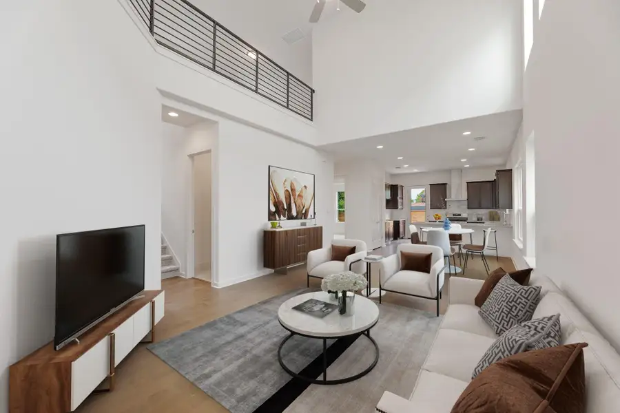Furnished interior view inside a new home in Chester Ranch Place, Round Rock (Image 9).