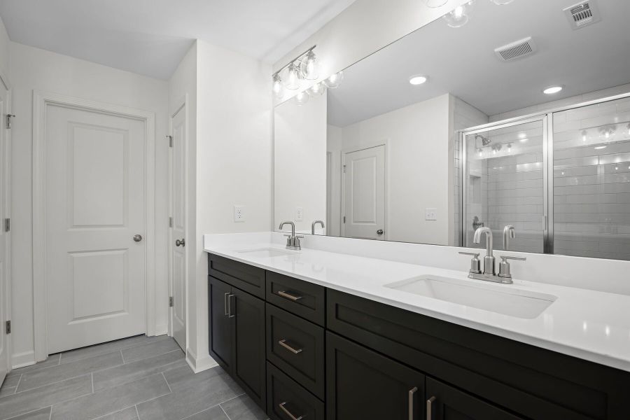 Furnished interior view inside a new home in The Village at River Green, Canton (Image 7).