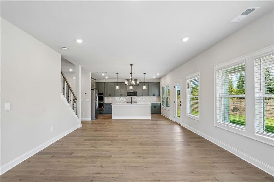 Spacious, unfurnished interior of a new home in Vines at Mill Creek - Estate Series, Braselton (Image 30). Spacious, unfurnished interior of a new home in Vines at Mill Creek - Estate Series, Braselton (Image 30).