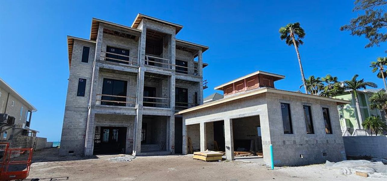 In-progress construction of a new home in , Belleair Beach, FL (Image 18). In-progress construction of a new home in , Belleair Beach, FL (Image 18).