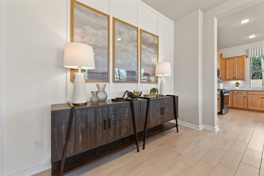 Furnished interior view inside a new home in Meridiana, Manvel (Image 17).