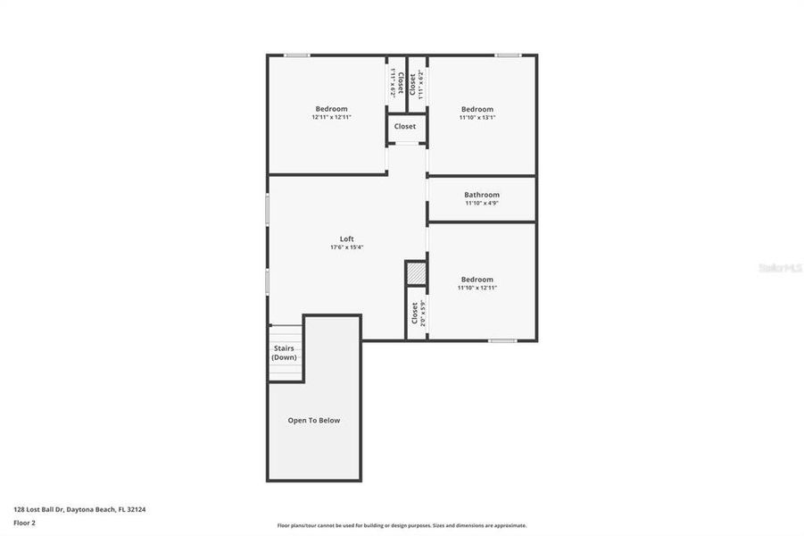 2D floor plan layout of this home in , Daytona Beach, FL (Image 7).