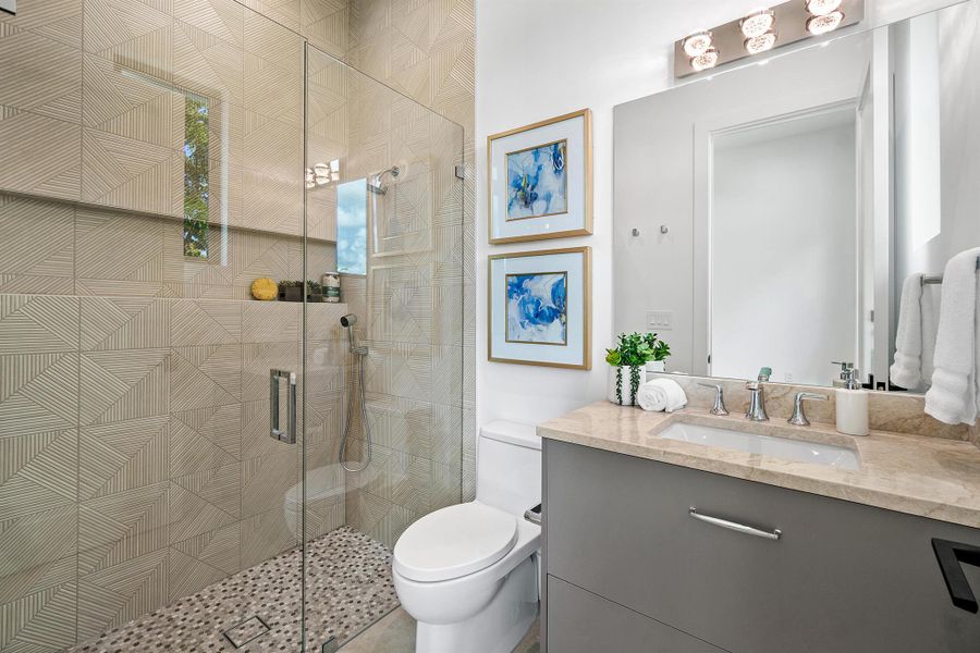 Furnished interior view inside a new home in , Delray Beach (Image 32).