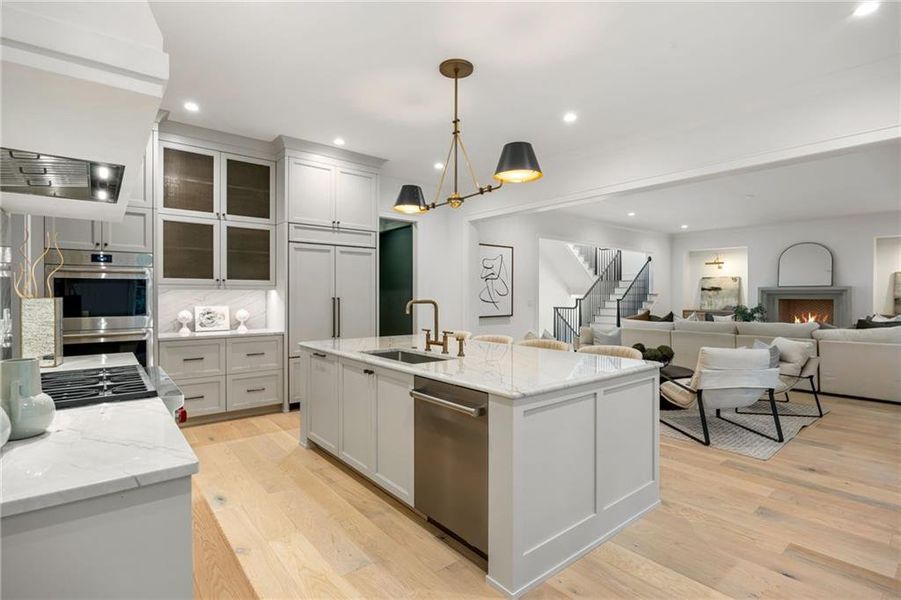 Furnished interior view inside a new home in , Atlanta (Image 16).