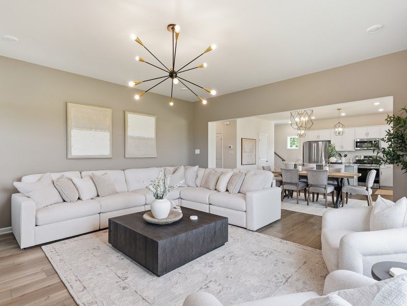 Representative furnished interior of a home built from the Russell - Genesis Value Collection by Mungo Homes in Farrington, Newberry (Image 6). Representative furnished interior of a home built from the Russell - Genesis Value Collection by Mungo Homes in Farrington, Newberry (Image 6).