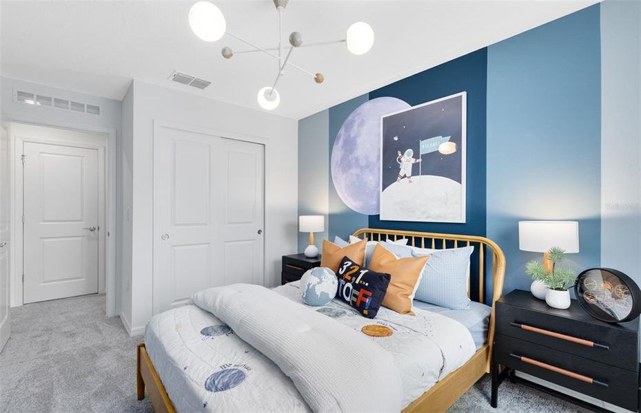 Furnished interior view inside a new home in Silverleaf Oaks, Winter Garden (Image 8). Furnished interior view inside a new home in Silverleaf Oaks, Winter Garden (Image 8).