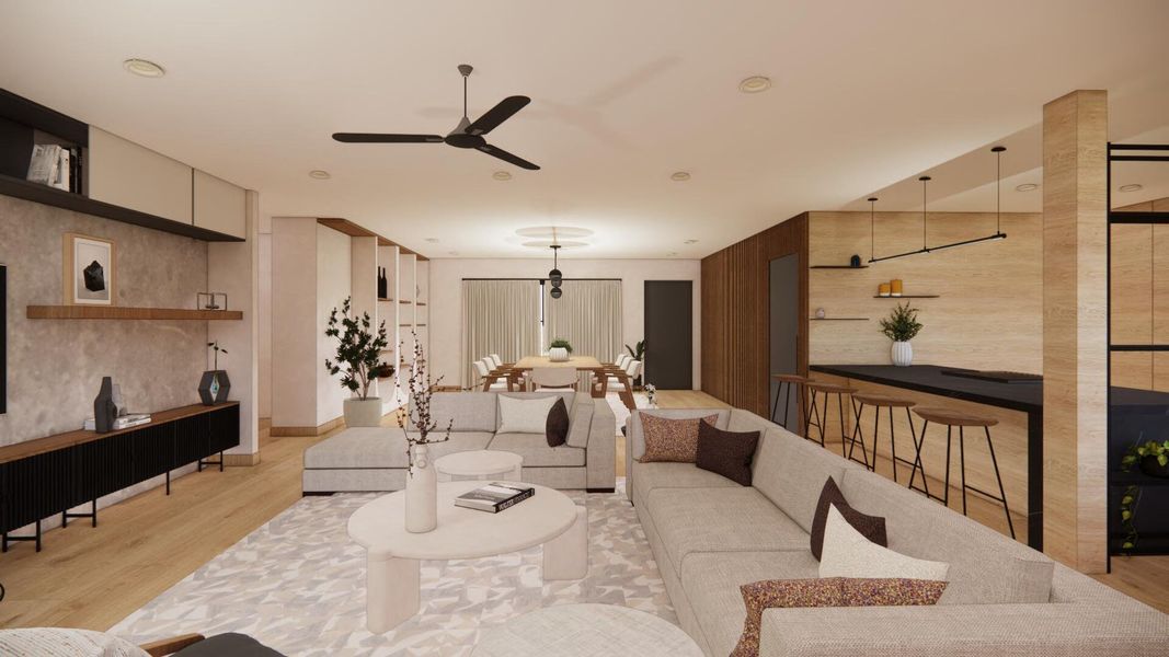 Furnished interior view inside a new home in , Boca Raton (Image 7). Furnished interior view inside a new home in , Boca Raton (Image 7).