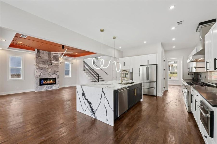Furnished interior view inside a new home in , Atlanta (Image 7).