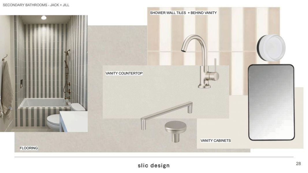 Designer bathroom showcasing modern tile, upscale fixtures, and clean architectural lines.