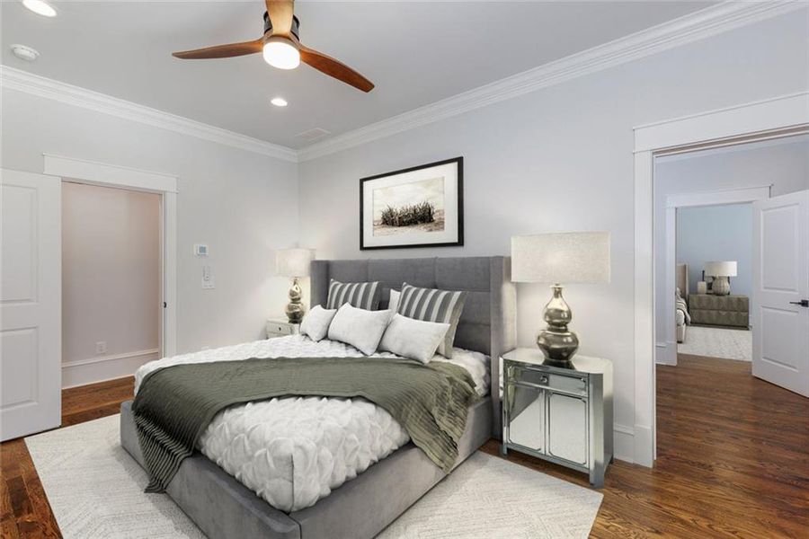 Furnished interior view inside a new home in , Roswell (Image 12).