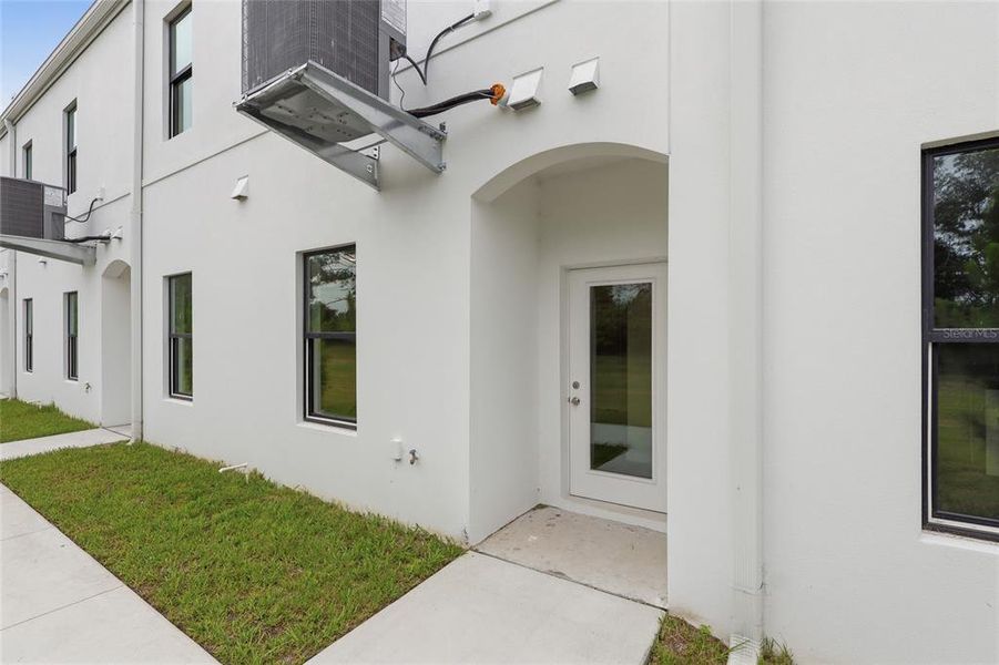 Exterior details and patio area of a home in , Tampa (Image 3). Exterior details and patio area of a home in , Tampa (Image 3).