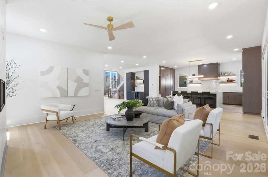 Furnished interior view inside a new home in , Charlotte (Image 19).