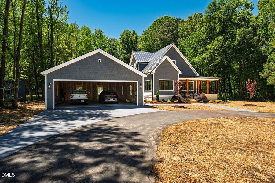 garage and front of house