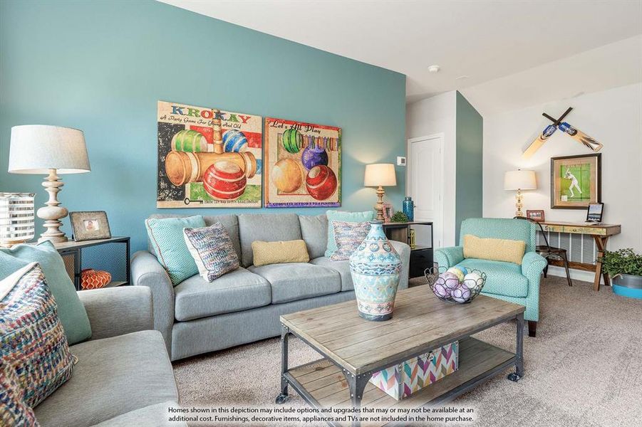 Furnished interior view inside a new home in Georgetown at Kings Fort 50s, Kaufman (Image 25).