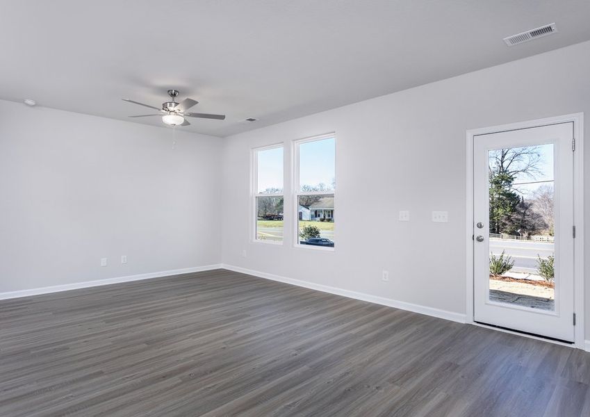 Front door enters to the living room