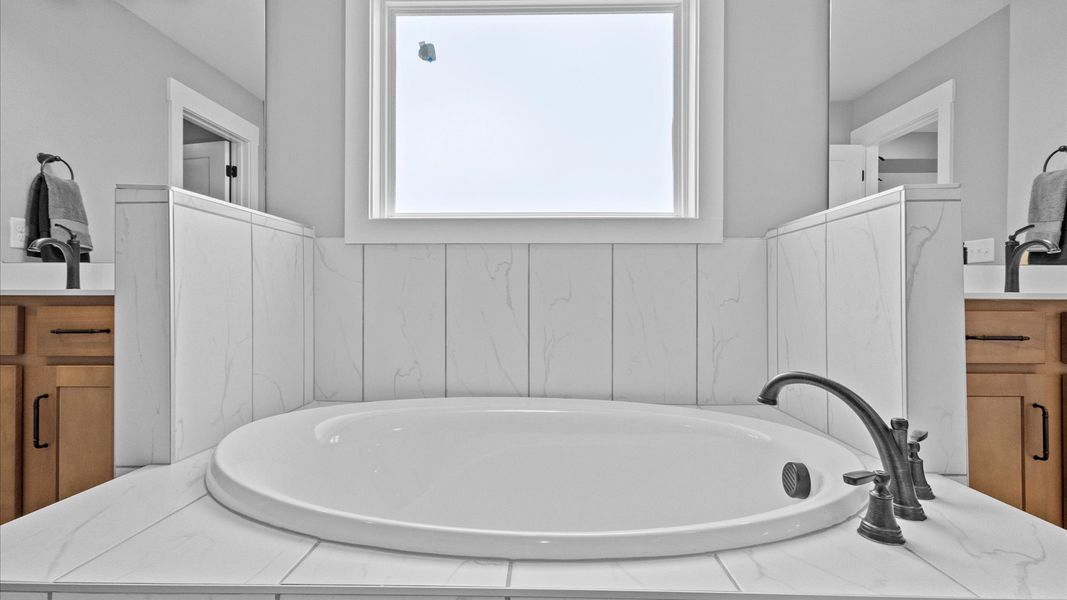 Representative furnished interior of a home built from the Stonefield by DRB Homes in Wells Crossing, Seneca (Image 29).