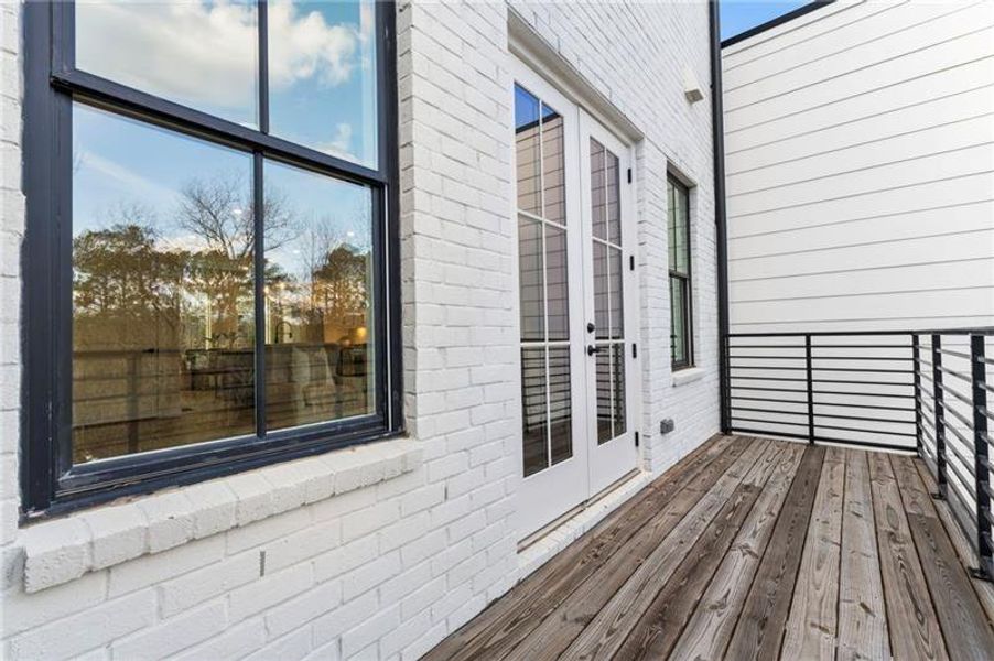Exterior details and patio area of a home in , Atlanta (Image 4). Exterior details and patio area of a home in , Atlanta (Image 4).