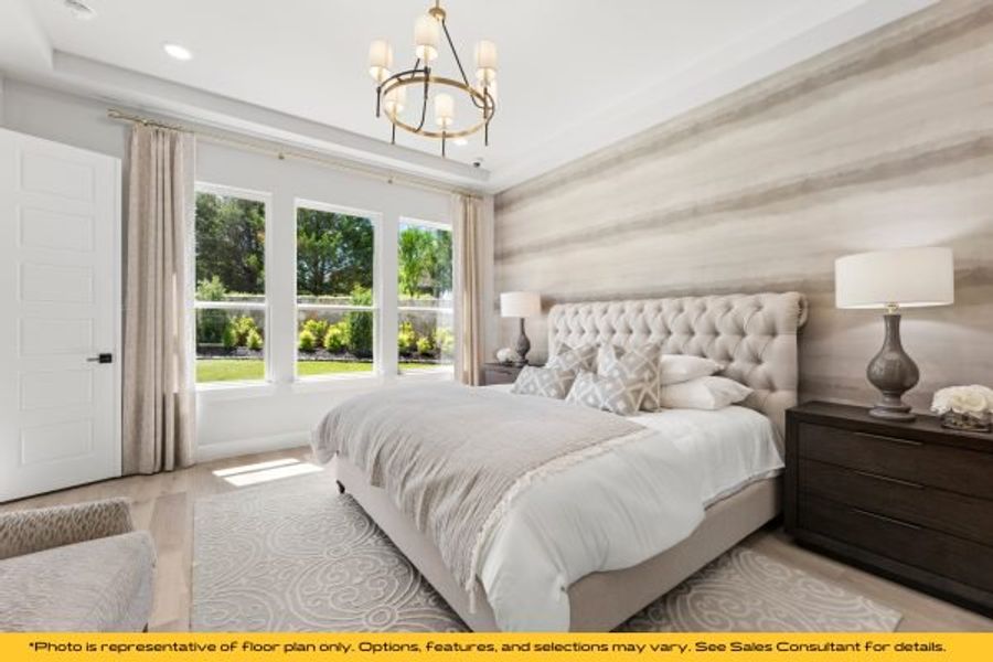 Representative furnished interior of a home built from the The Catalina by Stonefield Homes in The Highlands, Rockwall (Image 68).