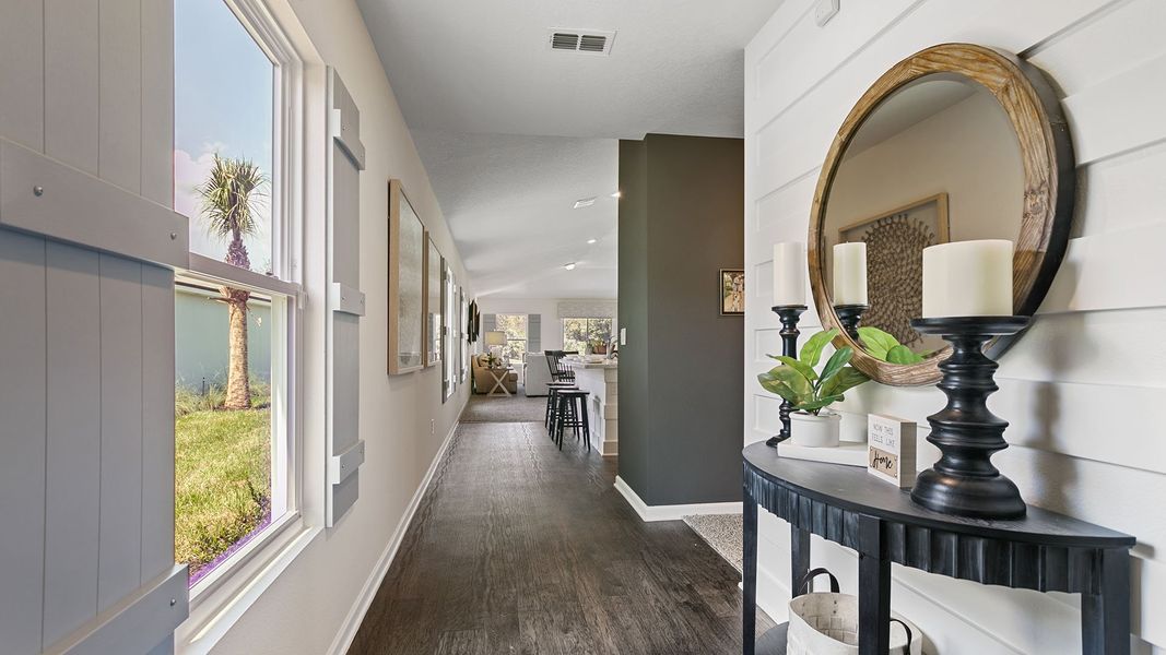 Furnished interior view inside a new home in Grand Reserve, Bunnell (Image 5). Furnished interior view inside a new home in Grand Reserve, Bunnell (Image 5).